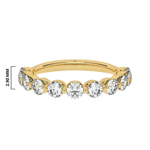 1 CT. Single Row Half Eternity band