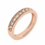 1/2 CT. Single Row Vintage Half Eternity band