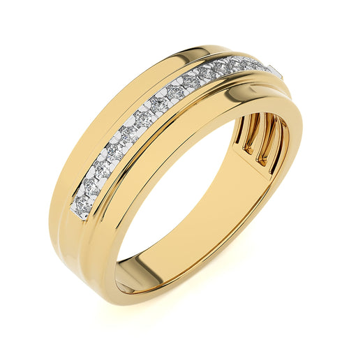 1/4 CT. Alaxander Half Eternity Style Men's Round Lab Created Diamond Engagement Band Ring