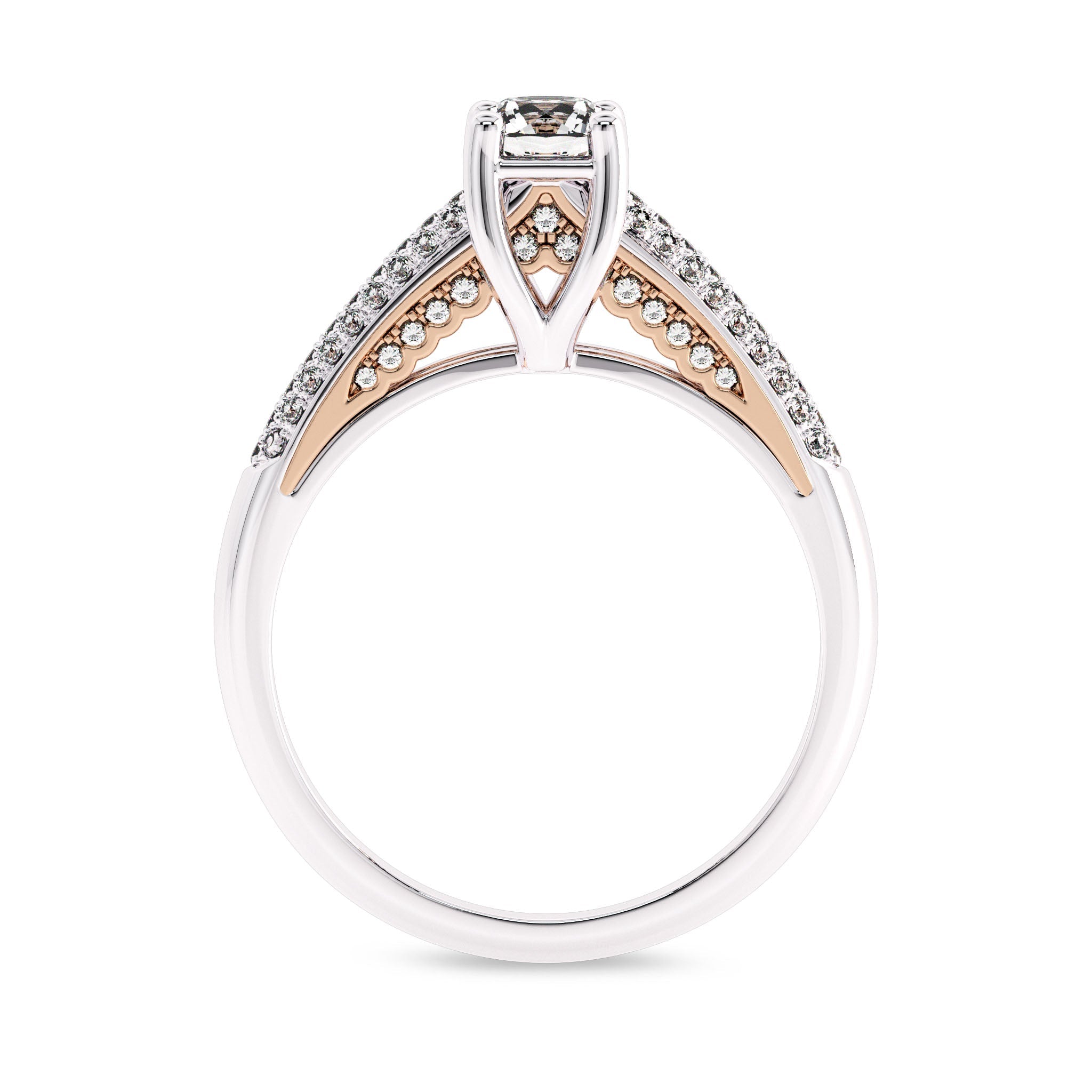 2.8 Carat Diamond Engagement Ring, 14K White Gold, Round Engagement Ring,  Pave Style Engagement Ring, Diamond Ring, Diamond, Free Shipping -   Canada