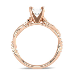 Spirited Serenade Round Solitaire Lab Created Diamond Engagement Ring