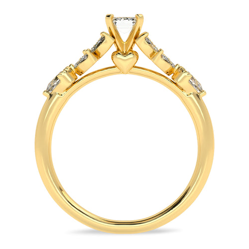 Vintage cocktail Lab created diamong Ring.