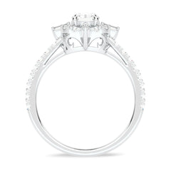 Quadrant Brilliance Baguette and Round Diamond Ring
