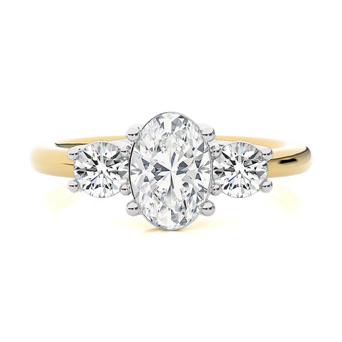 Classic Three-Stone Diamond Engagement Ring