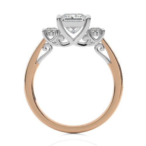 Classic Three-Stone Diamond Engagement Ring