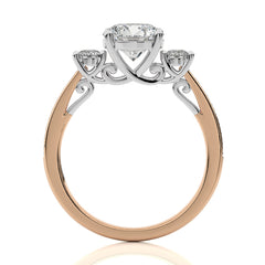 Classic Three-Stone Diamond Engagement Ring