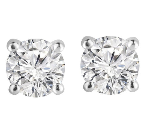 1/4 CT. Classic Round Lab-Grown Diamond Stud Earrings