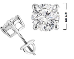 1/4 CT. Classic Round Lab-Grown Diamond Stud Earrings