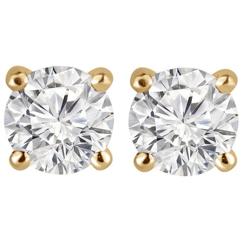 1/4 CT. Classic Round Lab-Grown Diamond Stud Earrings