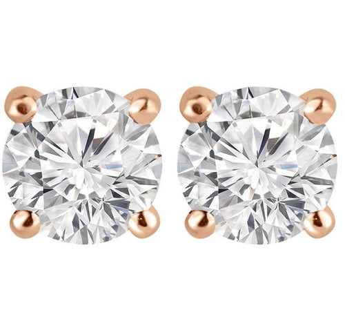 1/4 CT. Classic Round Lab-Grown Diamond Stud Earrings