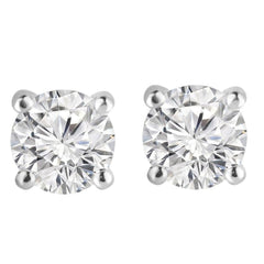 1/4 CT. Classic Solitaire Round Lab Created  Diamond Stud Earrings