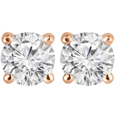 1/4 CT. Classic Solitaire Round Lab Created  Diamond Stud Earrings