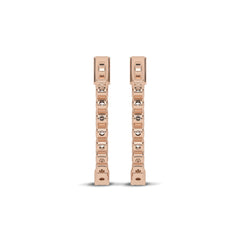 1 CT. Round Lab Created Diamond Inside Out Hoop Earrings