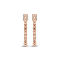 1 CT. Round Lab Created Diamond Inside Out Hoop Earrings