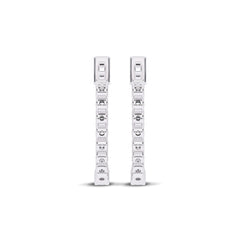 1 CT. Round Lab Created Diamond Inside Out Hoop Earrings