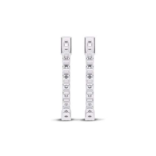1 CT. Round Lab Created Diamond Inside Out Hoop Earrings