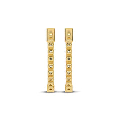 1 CT. Round Lab Created Diamond Inside Out Hoop Earrings