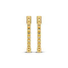 1 CT. Round Lab Created Diamond Inside Out Hoop Earrings