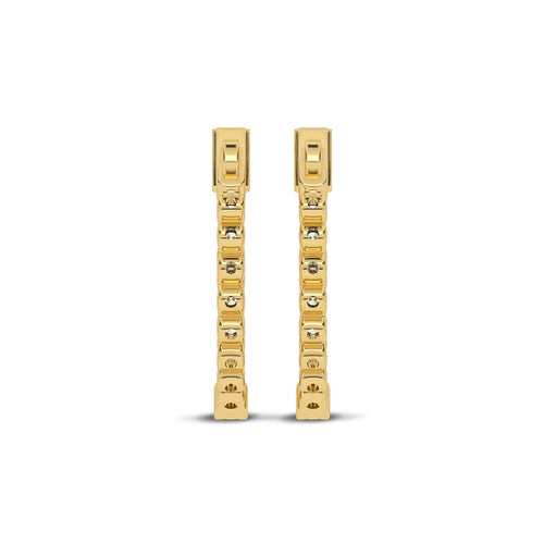 1 CT. Round Lab Created Diamond Inside Out Hoop Earrings
