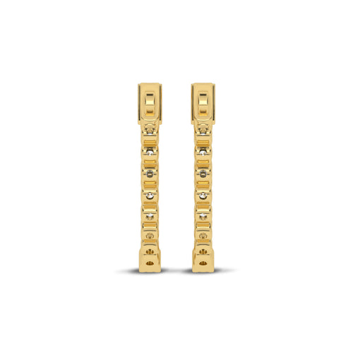 1 CT. Round Lab Created Diamond Inside Out Hoop Earrings