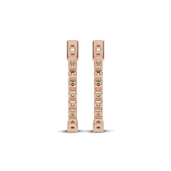 1 CT. Round Lab Created Diamond Inside Out Hoop Earrings