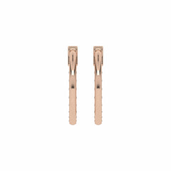 1/2 CT. Round Lab Created Diamond Eternity Hoop Earrings