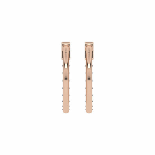 1/2 CT. Round Lab Created Diamond Eternity Hoop Earrings