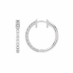 1/2 CT. Round Lab Created Diamond Eternity Hoop Earrings