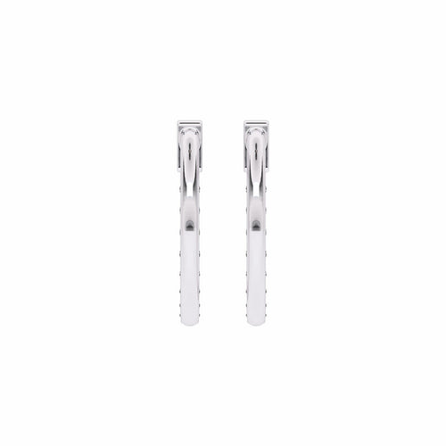 1/2 CT. Round Lab Created Diamond Eternity Hoop Earrings