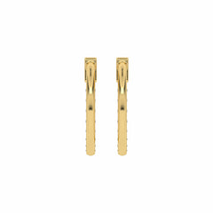 1/2 CT. Round Lab Created Diamond Eternity Hoop Earrings