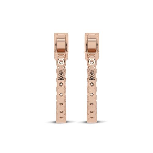 1 1/2 CT. Round Lab Created Diamond Inside Out Hoop Earrings