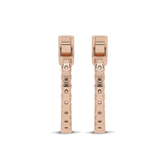 1 1/2 CT. Round Lab Created Diamond Inside Out Hoop Earrings