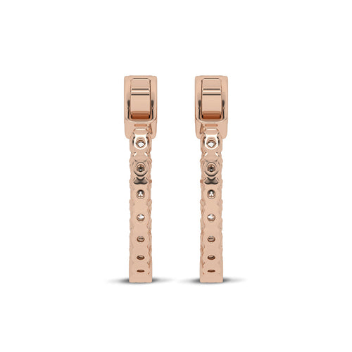 1 1/2 CT. Round Lab Created Diamond Inside Out Hoop Earrings