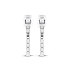 1 1/2 CT. Round Lab Created Diamond Inside Out Hoop Earrings