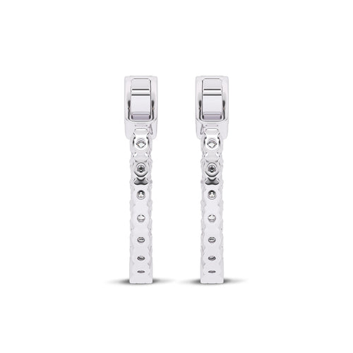 1 1/2 CT. Round Lab Created Diamond Inside Out Hoop Earrings