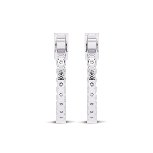 1 1/2 CT. Round Lab Created Diamond Inside Out Hoop Earrings