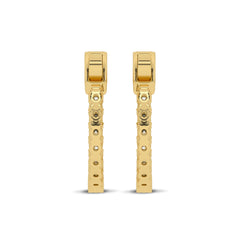 1 1/2 CT. Round Diamond Inside Out Hoop Earrings