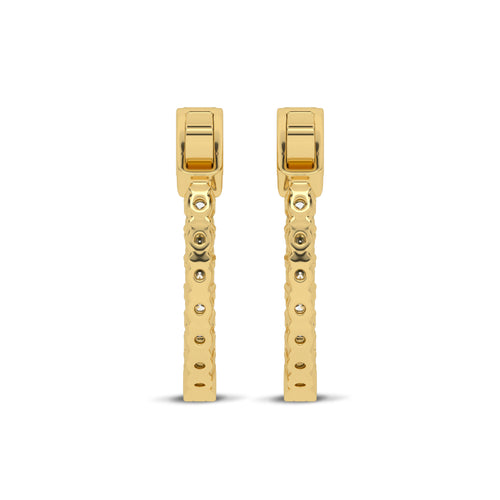 1 1/2 CT. Round Diamond Inside Out Hoop Earrings