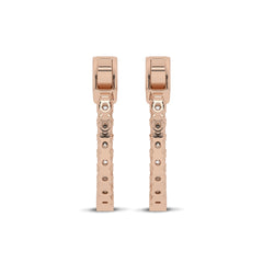 1 1/2 CT. Round Diamond Inside Out Hoop Earrings