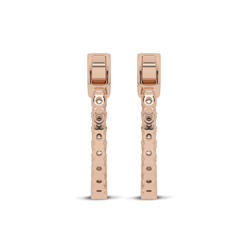 1 1/2 CT. Round Diamond Inside Out Hoop Earrings