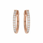 1 CT. Round Diamond Lab Created Eternity Hoop Earrings