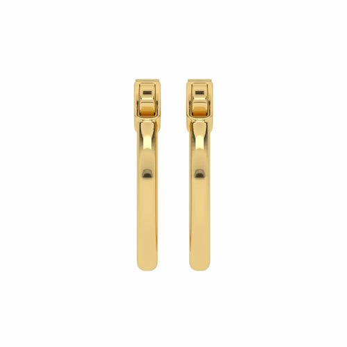 1 CT. Round Diamond Eternity Hoop Earrings