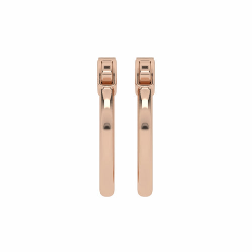 1 CT. Round Diamond Eternity Hoop Earrings