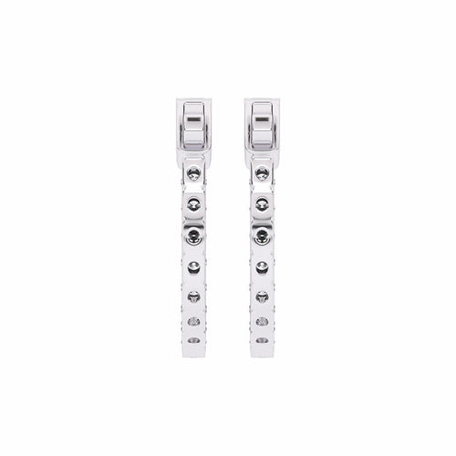 1 1/2 CT. Round Lab Created Diamond Inside Out Hoop Earrings