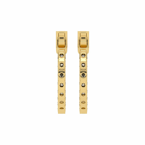 1 1/2 CT. Round Lab Created Diamond Inside Out Hoop Earrings