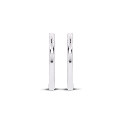 1/2 CT. Round Lab Created Diamond Eternity Hoop Earrings