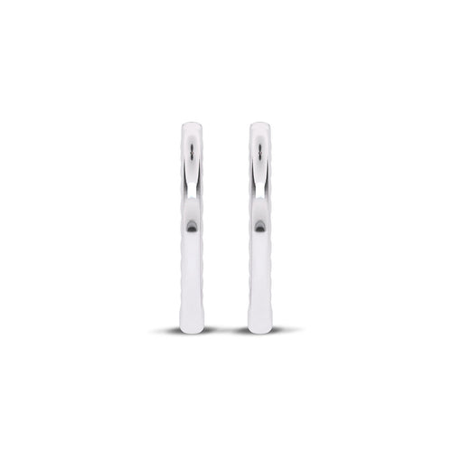 1/2 CT. Round Lab Created Diamond Eternity Hoop Earrings