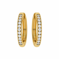 1 CT. Round Diamond Lab Created Eternity Hoop Earrings