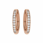 1 CT. Round Diamond Lab Created Eternity Hoop Earrings