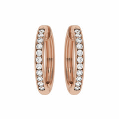 1 CT. Round Diamond Lab Created Eternity Hoop Earrings